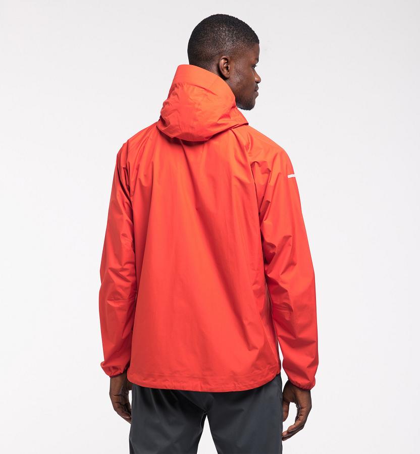 Haglöfs Mens L.I.M Waterproof Jacket Red New Zealand 87621JUZY